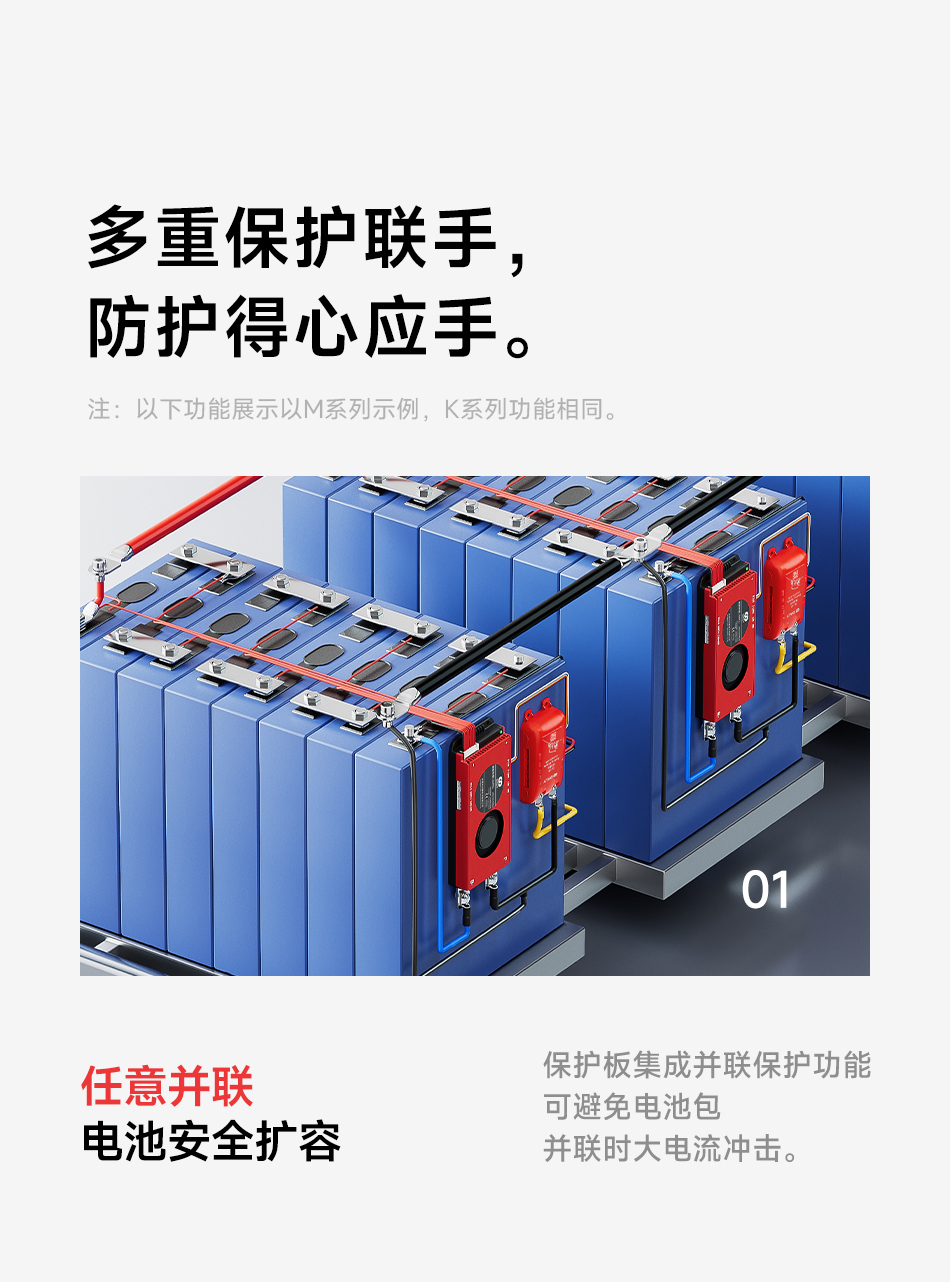 达锂BMS | 高尔夫球车智能BMS保护板｜安全刹车防抱死｜10kW负载上电｜APP/PC/IoT智控｜15~24S 150~500A｜防水注胶长寿命