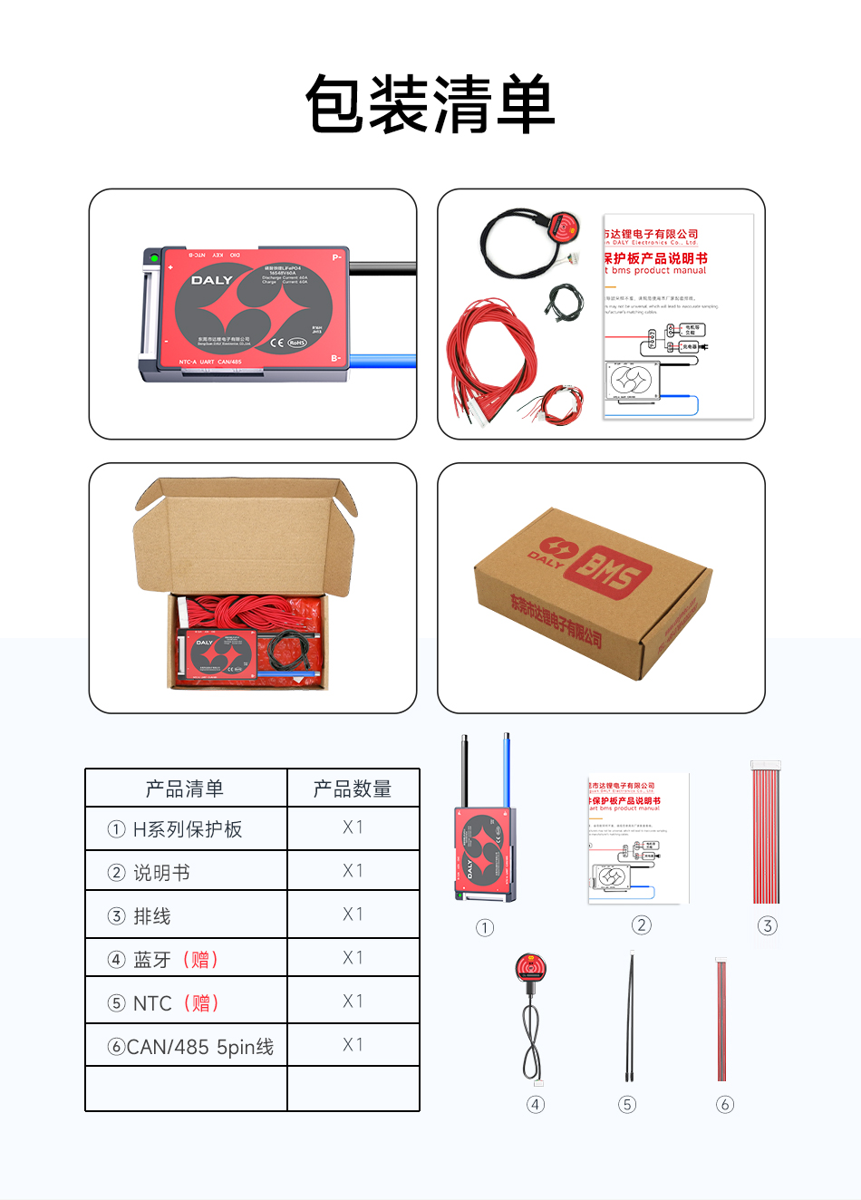 达锂BMS | H系列智能软件保护板｜防水升级+三端智控｜小体积易安装｜100mA高效均衡｜40A/60A  | 316S多兼容