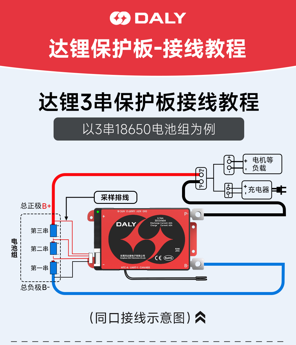 3S BMS接线教程
